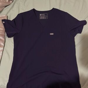 Figs Purple Jam Catarina Scrub Top